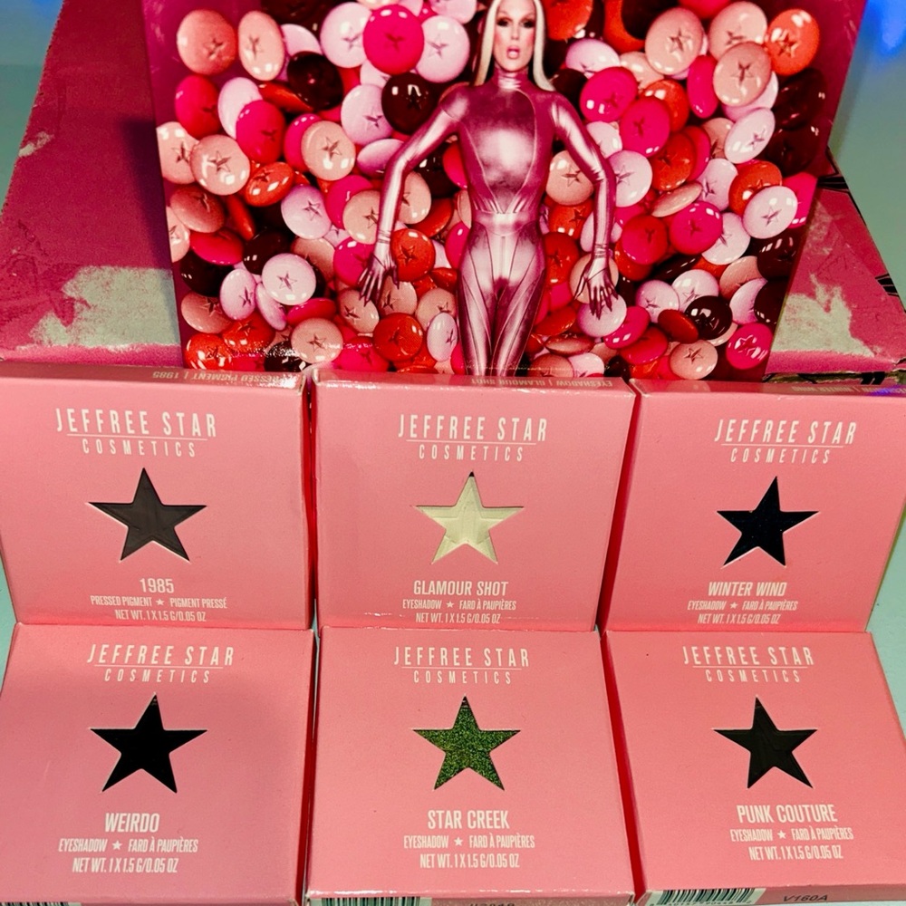6 Authentic Jeffree Star Eyeshadow PIGMENT Artistry Singles 1.5g Each